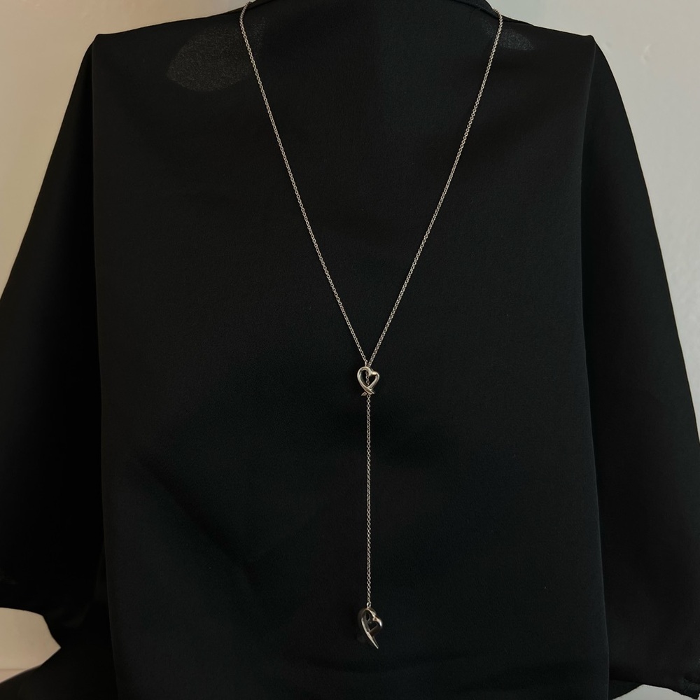 Tiffany & Co. [Archive Piece] Paloma Picasso Loving Heart Lariat Necklace